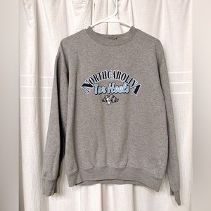 Gray Vintage College Crewneck